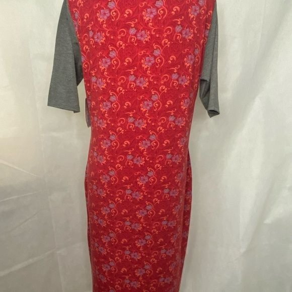 LulaRoe ladies t-shirt dress midi red & size XL NWT - Picture 9 of 15